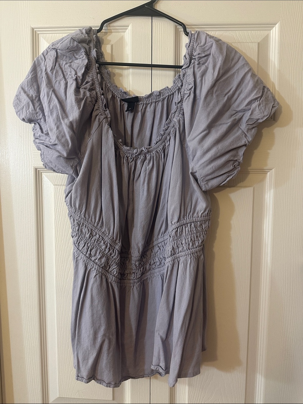 Torrid - Smocked Waist Top - Gray